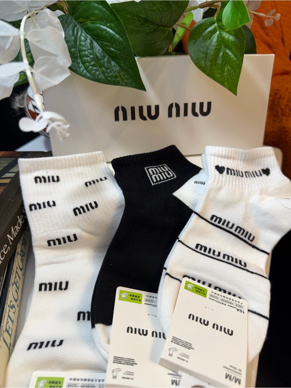 MIU MIU Ankle Sock Set of 3